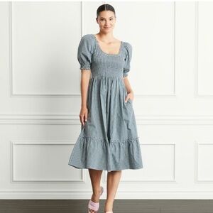 Hill House Louisa Emerald Green gingham Nap Dress